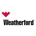A red heart with the word " weatherford ".