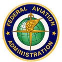 A federal aviation administration logo.